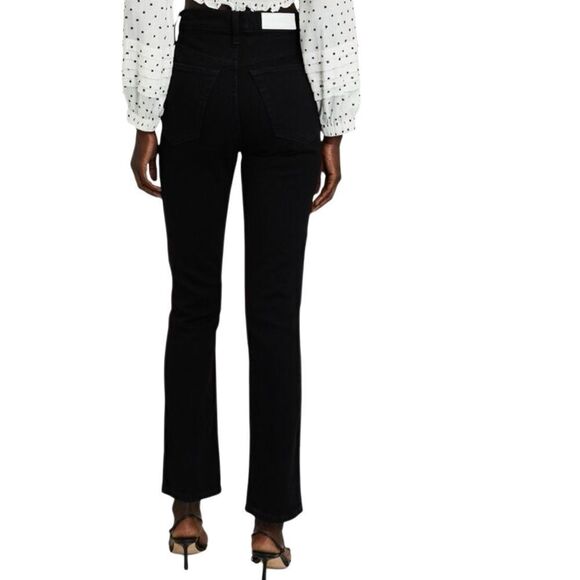 Re/Done 80’s Slim Straight Leg Jean in Jet Black - Picture 9 of 11